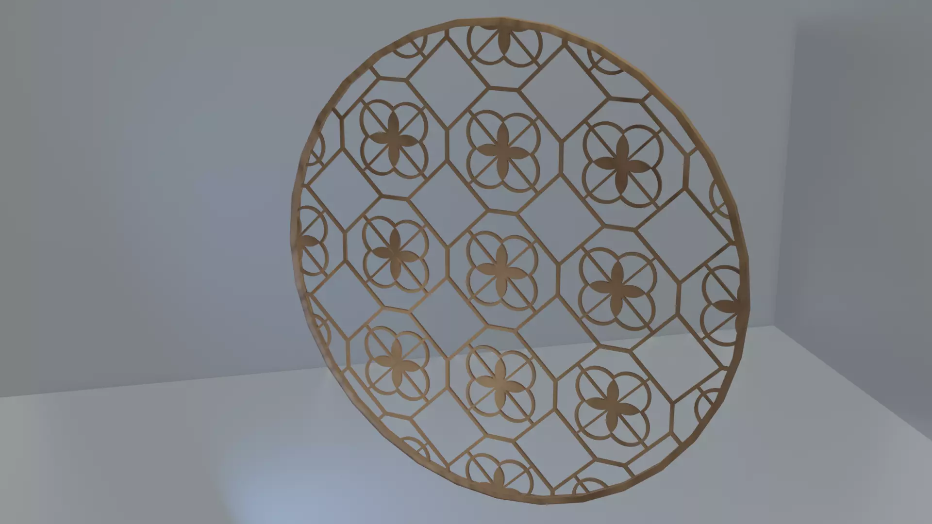 a pane circular metal plate Free 3D model