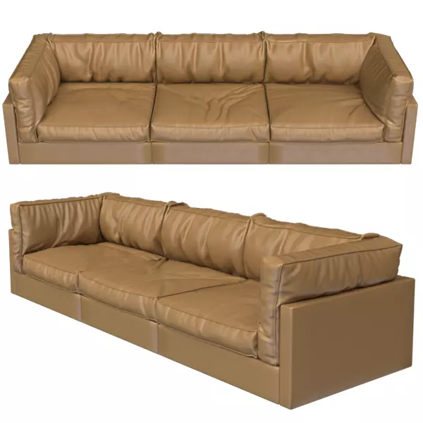 Sofa SQUARE GROUND - DE PADOVA 3D model_0