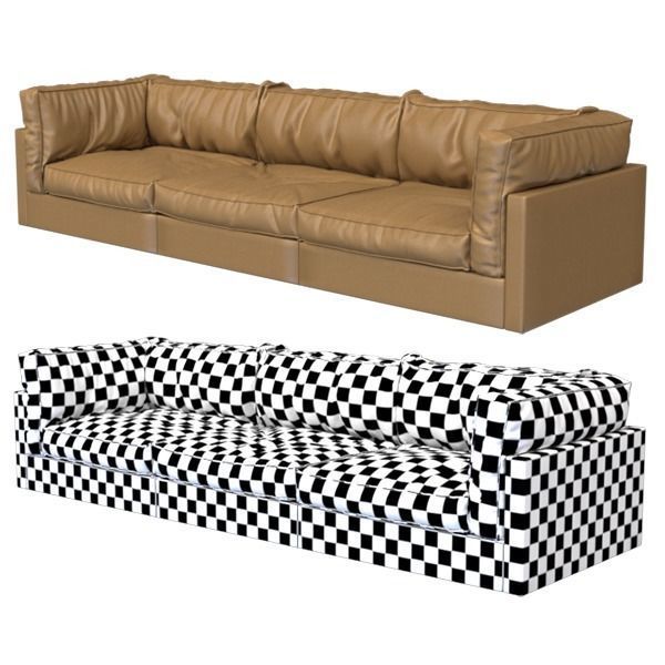 Sofa SQUARE GROUND - DE PADOVA 3D model_4