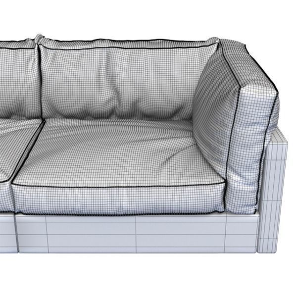 Sofa SQUARE GROUND - DE PADOVA 3D model_3