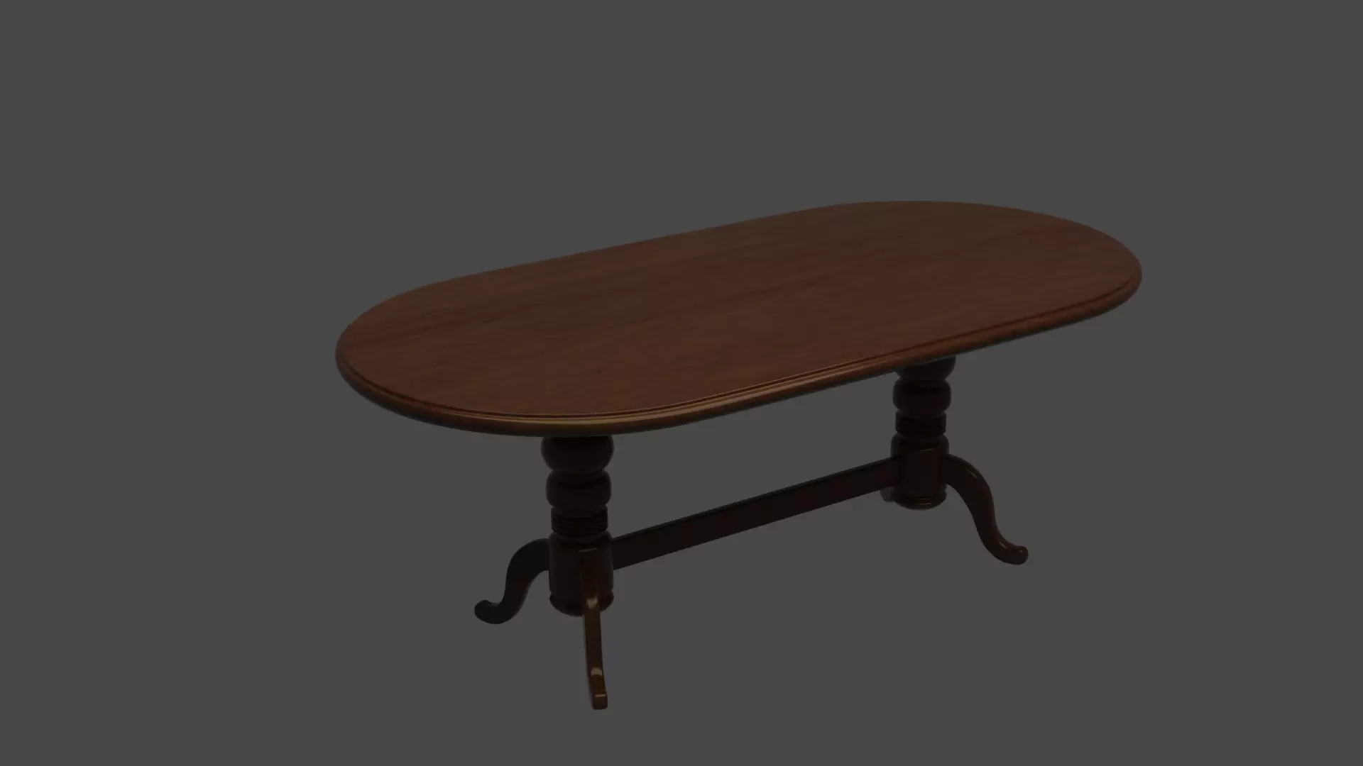 Wood-Made Dinning Table 3D model_0