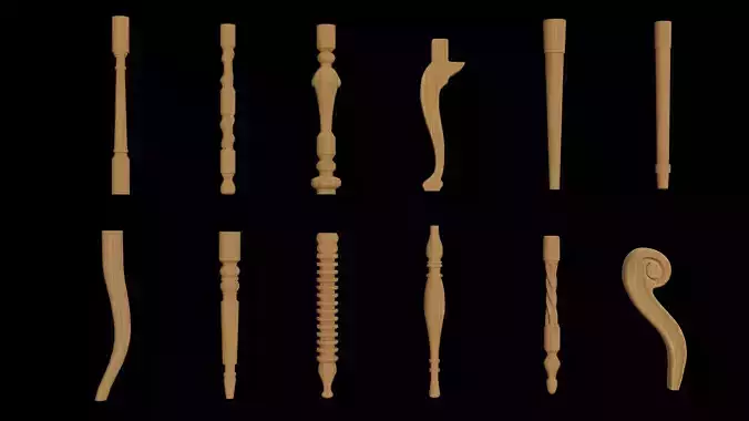 12 stool legs designs