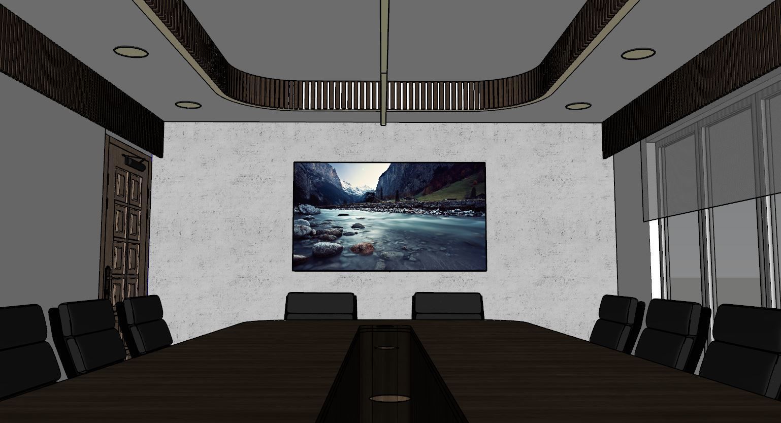 Conference Room Design 3D model_2