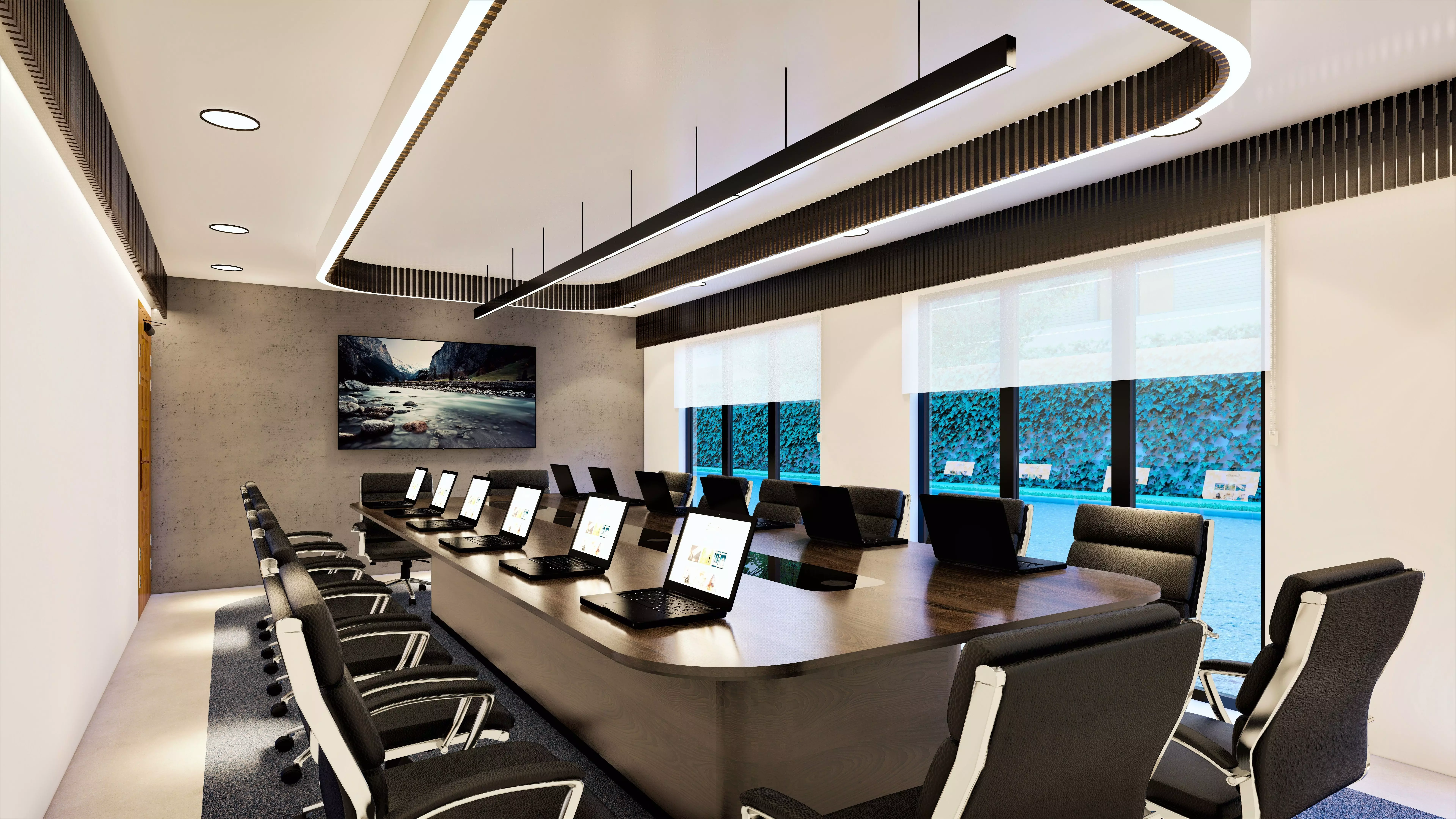 Conference Room Design 3D model_0