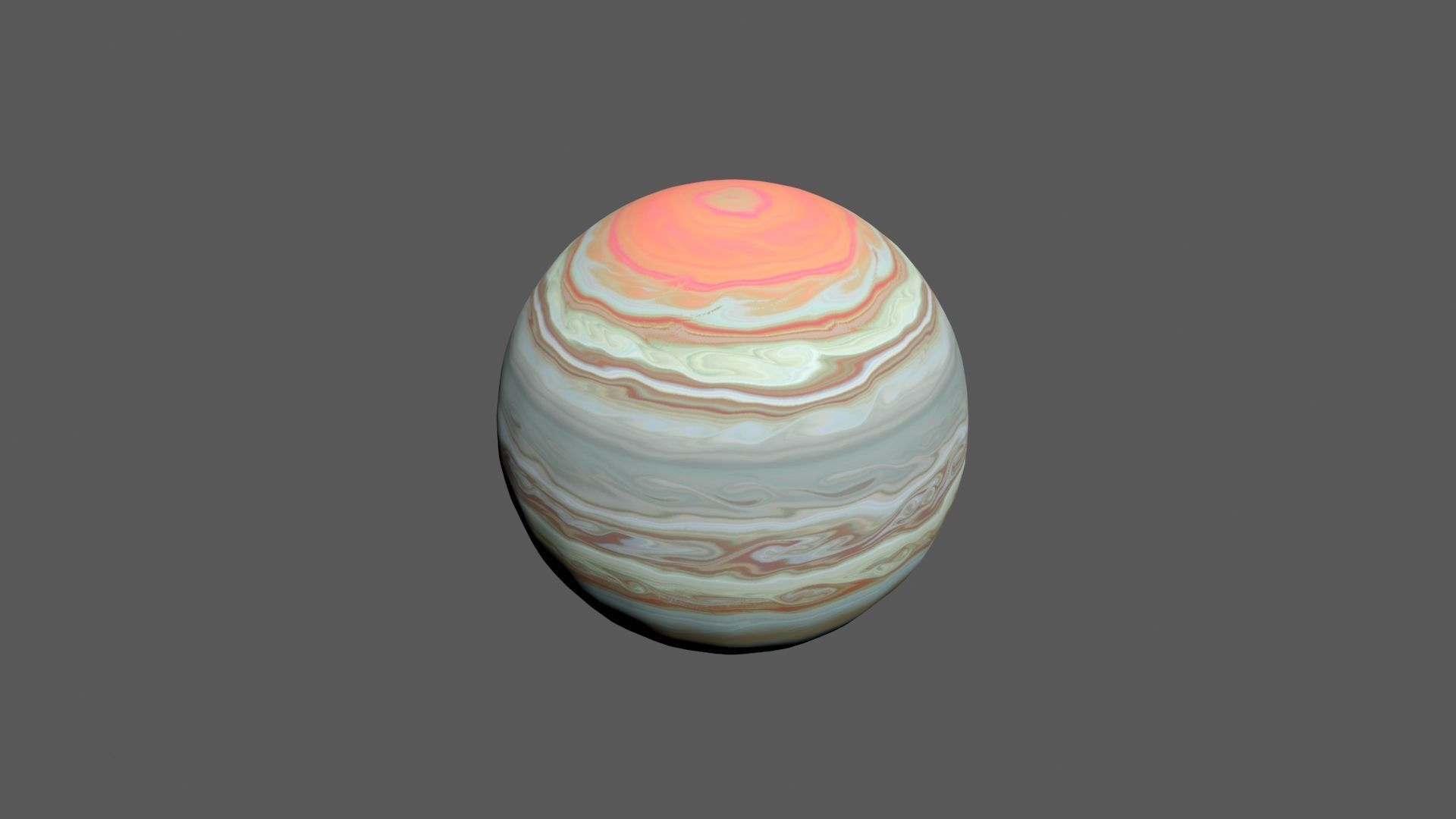 Fictional Gas Planets Low-poly 3D model_3