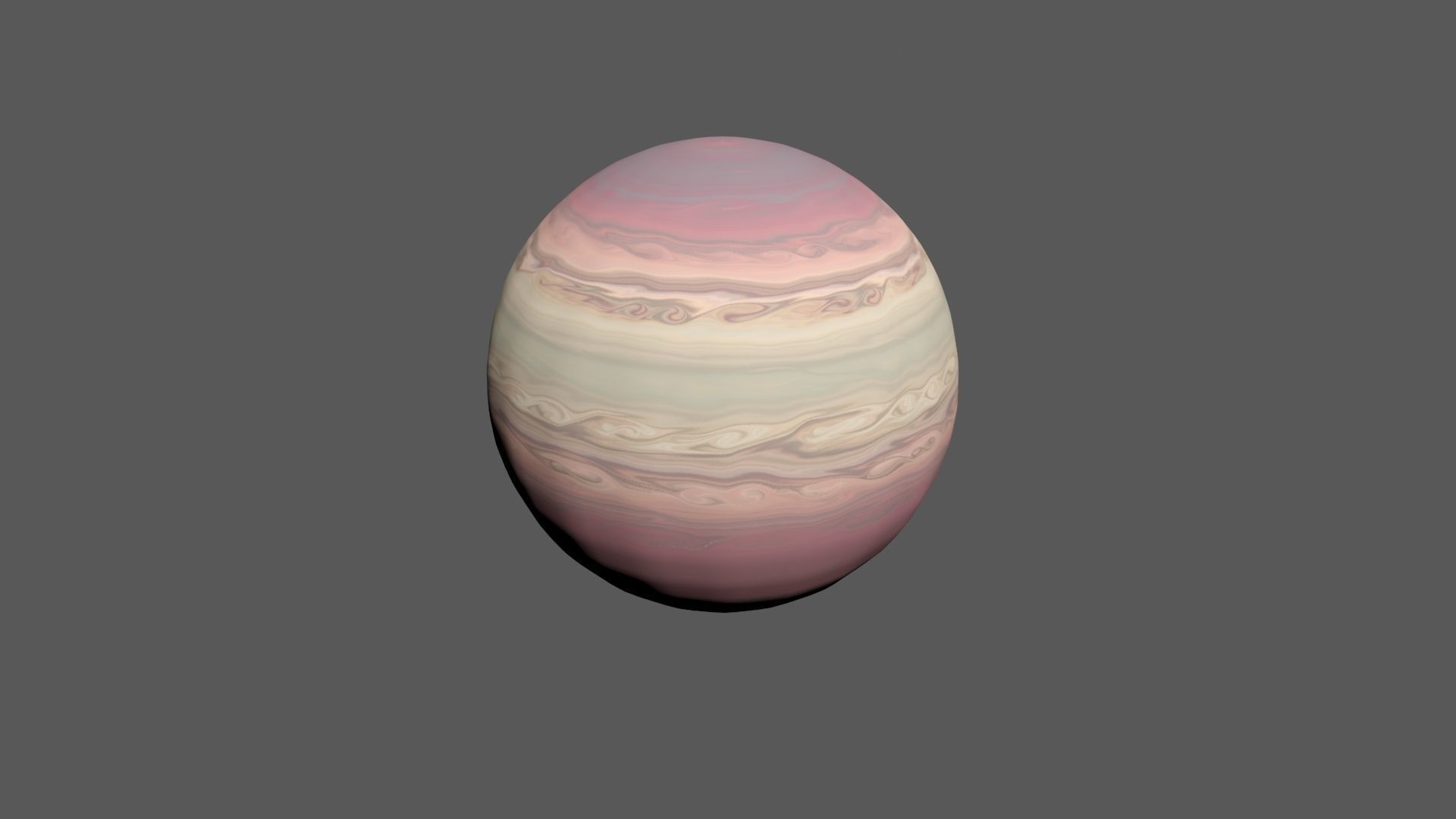 Fictional Gas Planets Low-poly 3D model_5