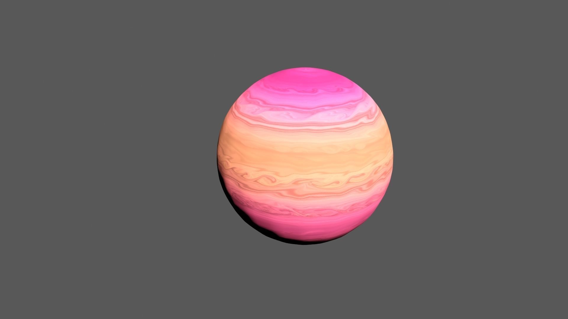Fictional Gas Planets Low-poly 3D model_6