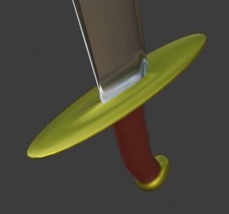 Scimitar sword Free 3D model_1