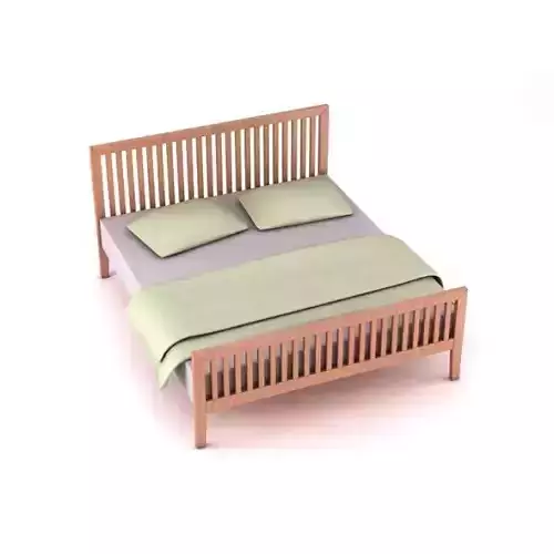 Light Wooden Bed