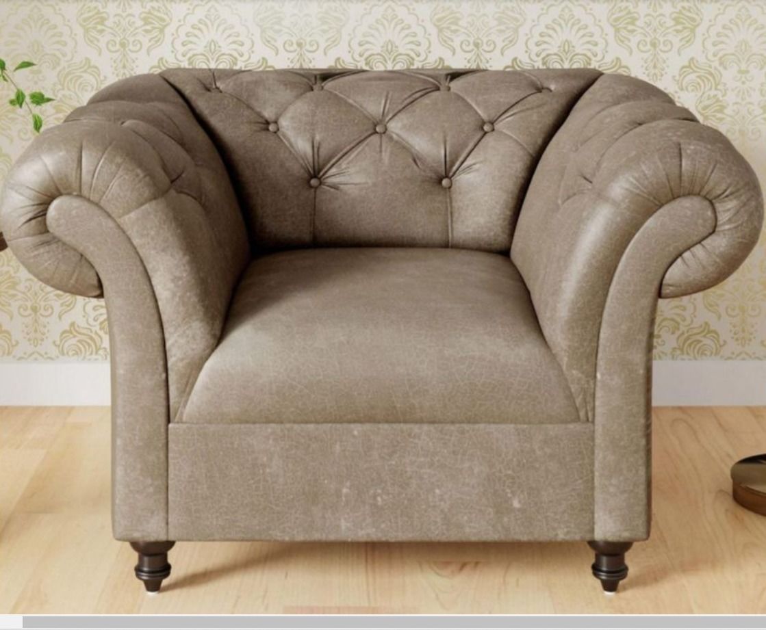 3D Sofa chair Low-poly 3D model_5