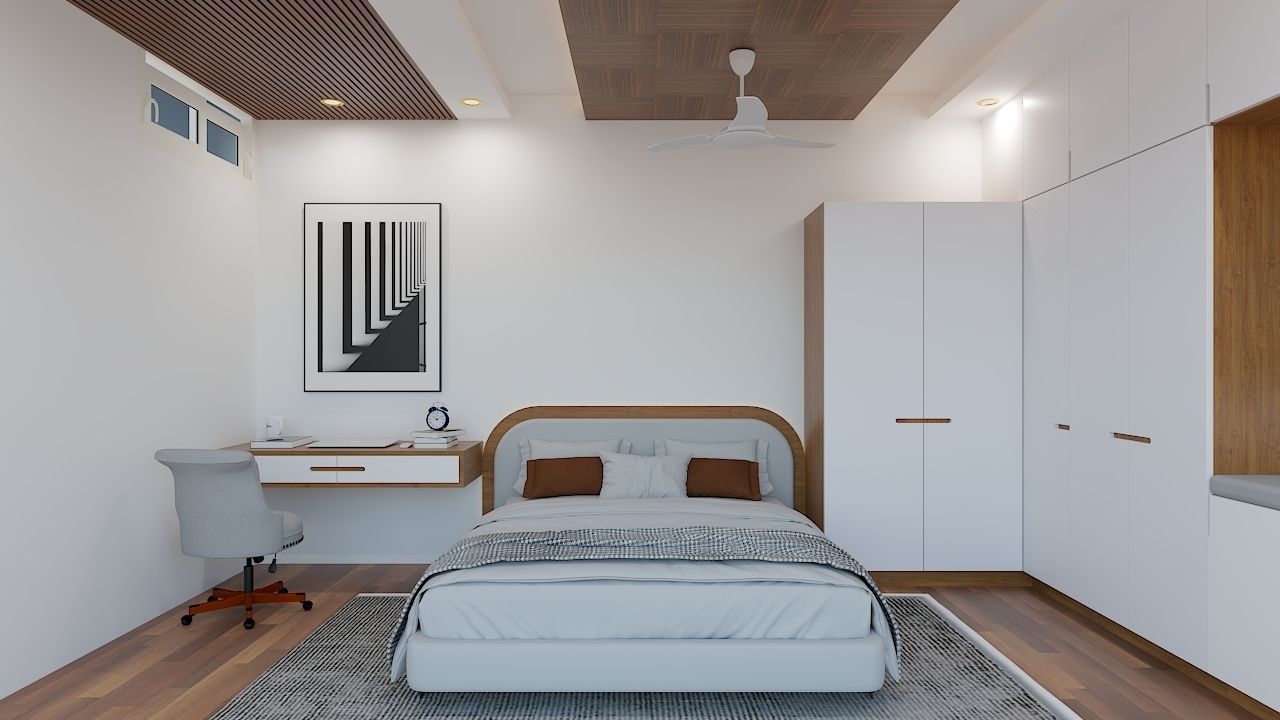 Master Bedroom Interior design - 1 Low-poly 3D model_2