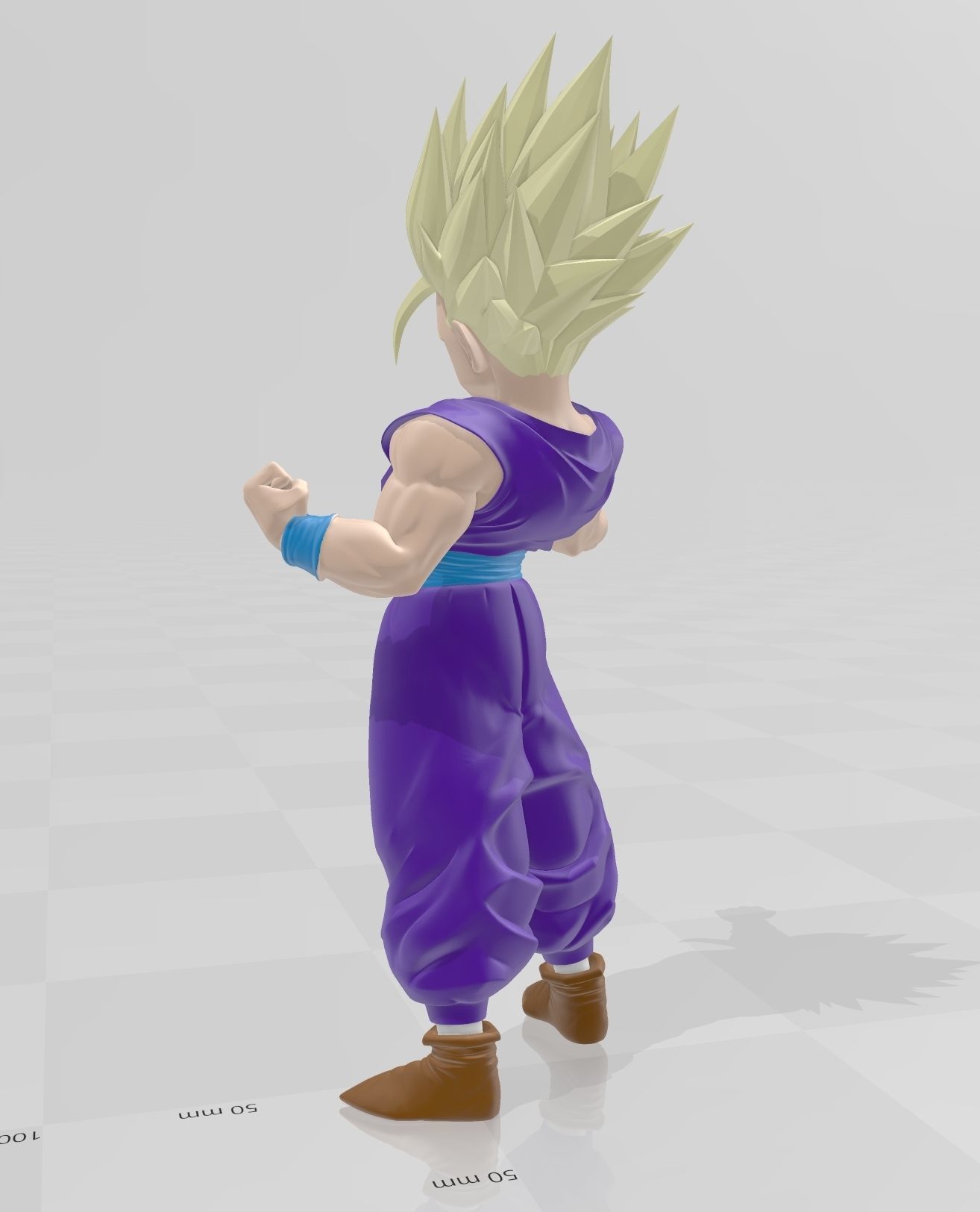 DRAGON BALL Son Gohan Super Saiyan 3D print model_4