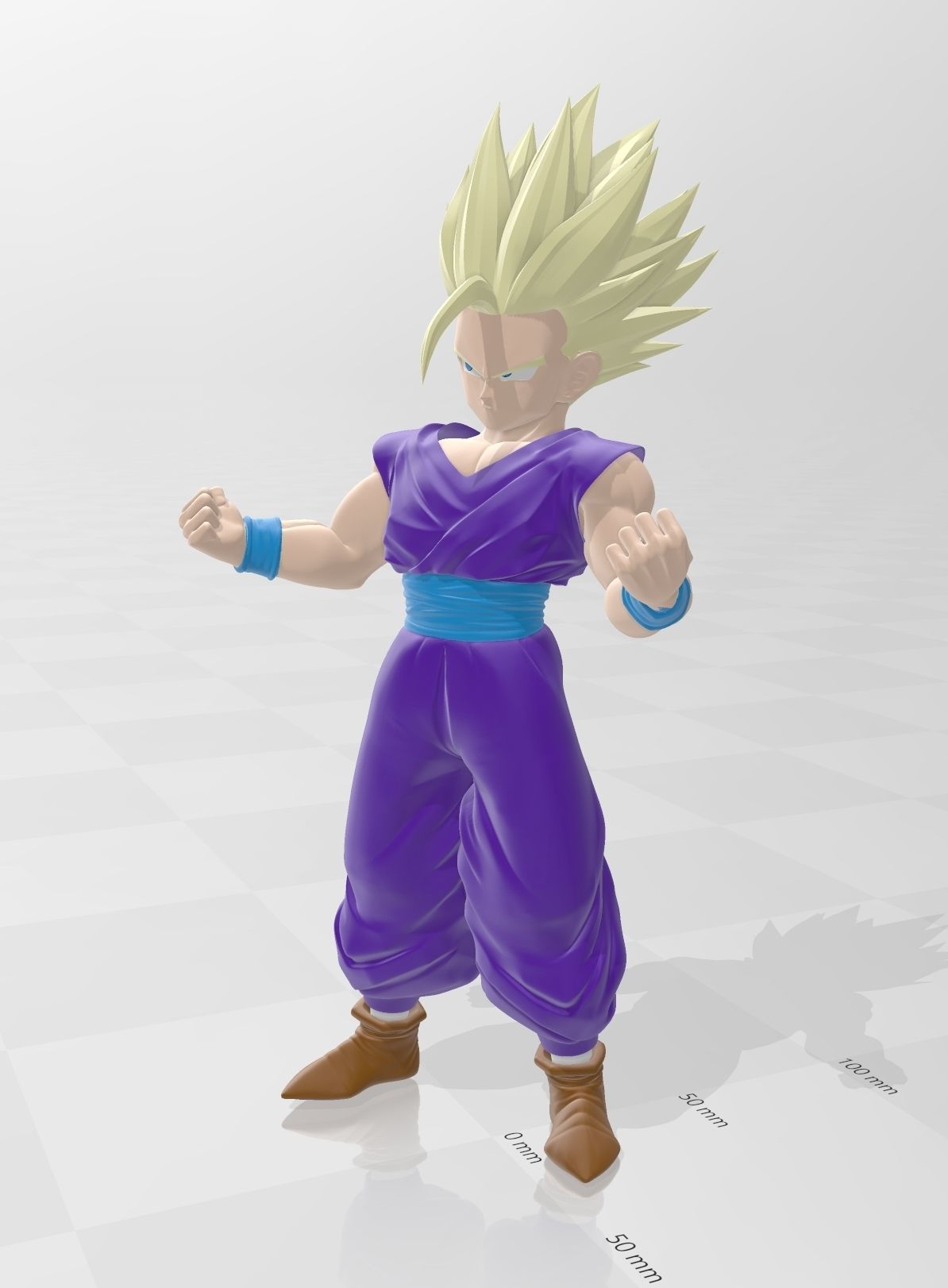 DRAGON BALL Son Gohan Super Saiyan 3D print model_2