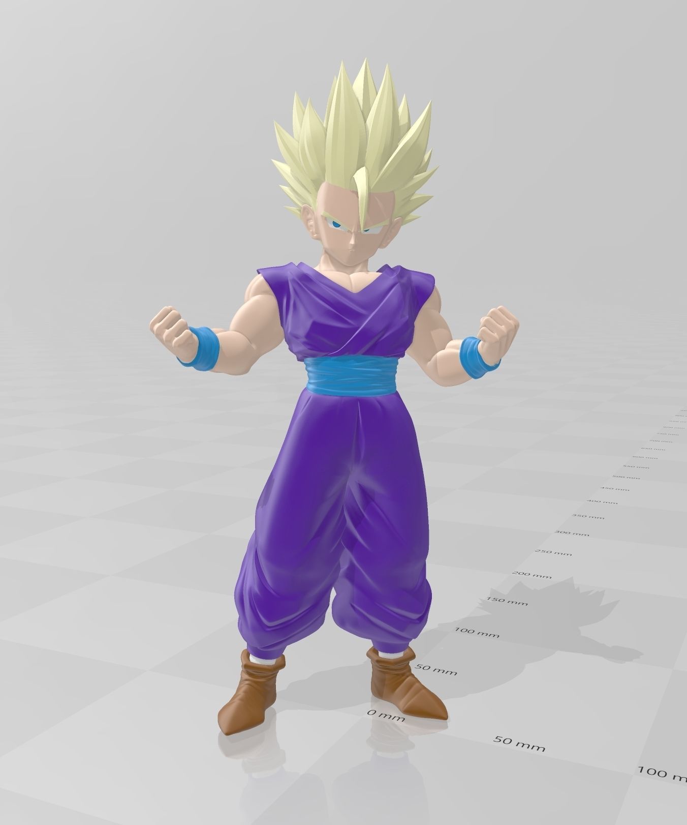 DRAGON BALL Son Gohan Super Saiyan 3D print model_1