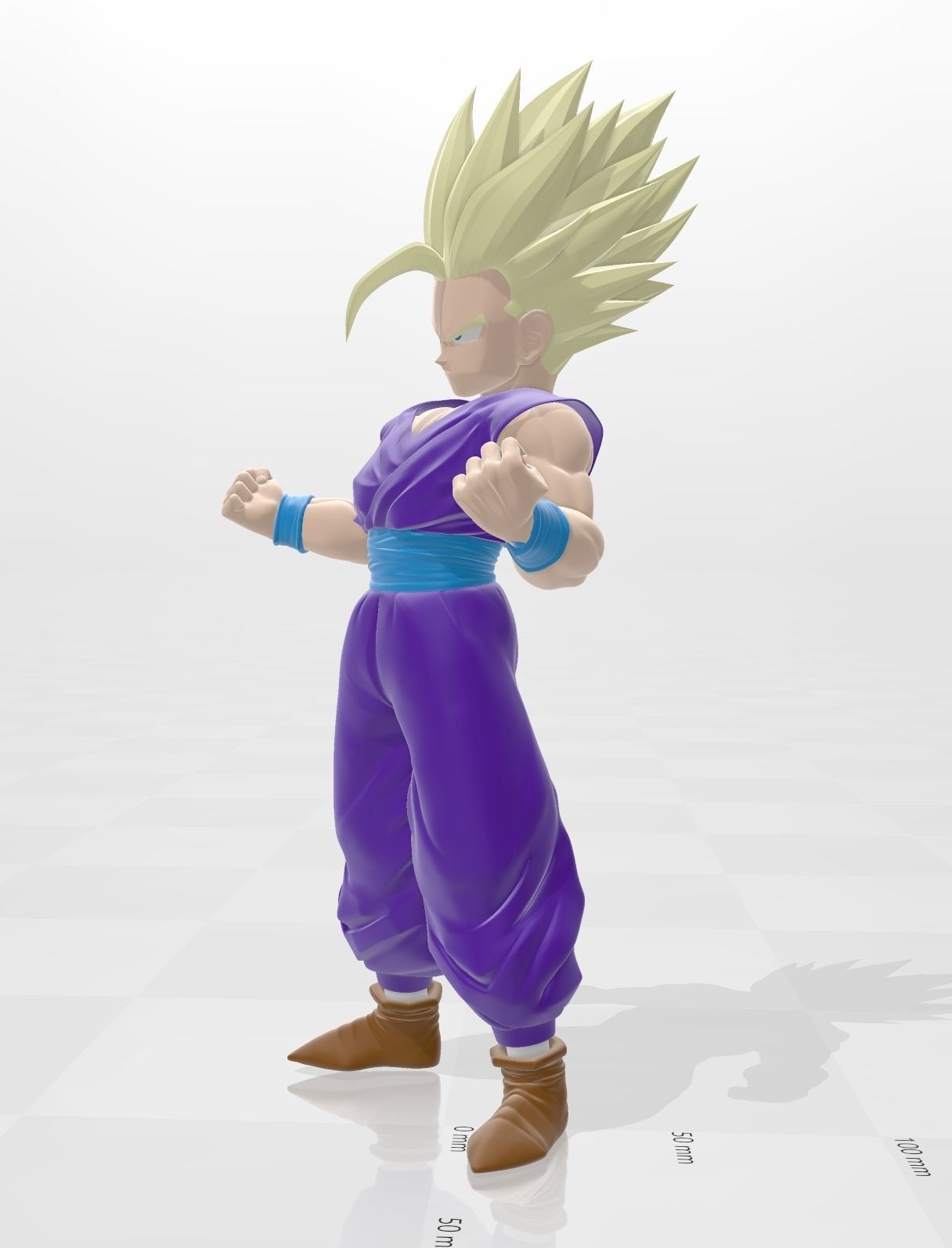 DRAGON BALL Son Gohan Super Saiyan 3D print model_3