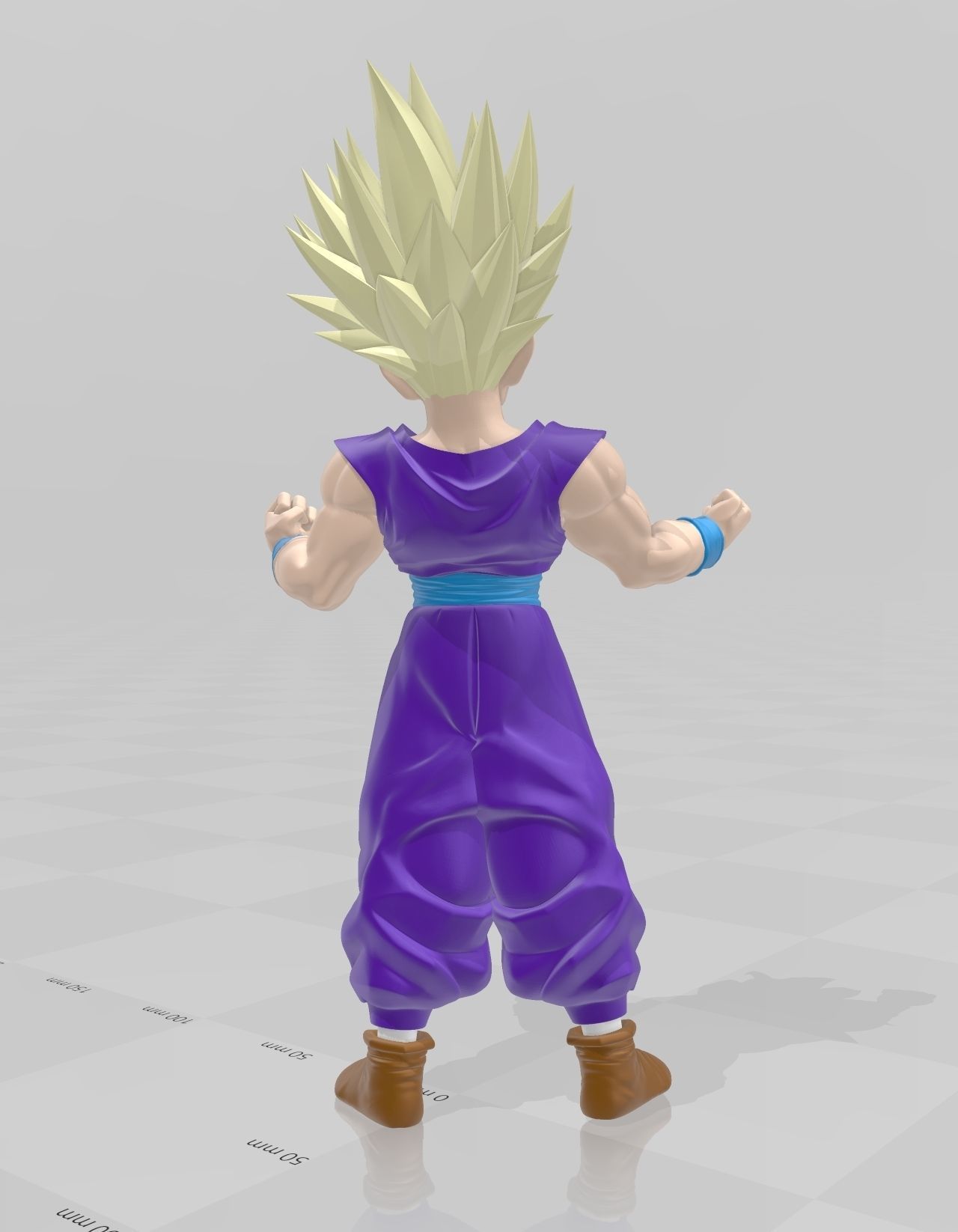 DRAGON BALL Son Gohan Super Saiyan 3D print model_5