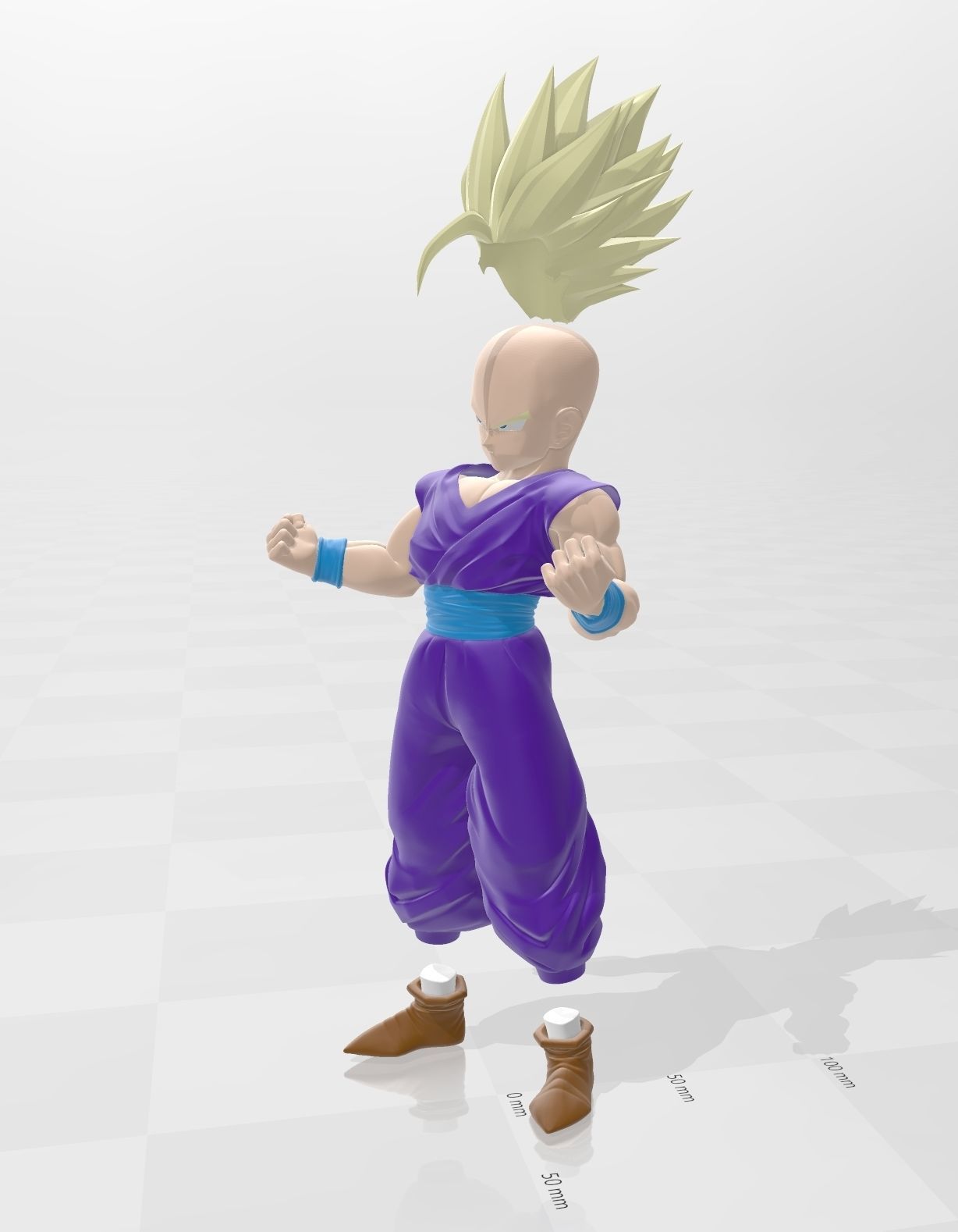 DRAGON BALL Son Gohan Super Saiyan 3D print model_6