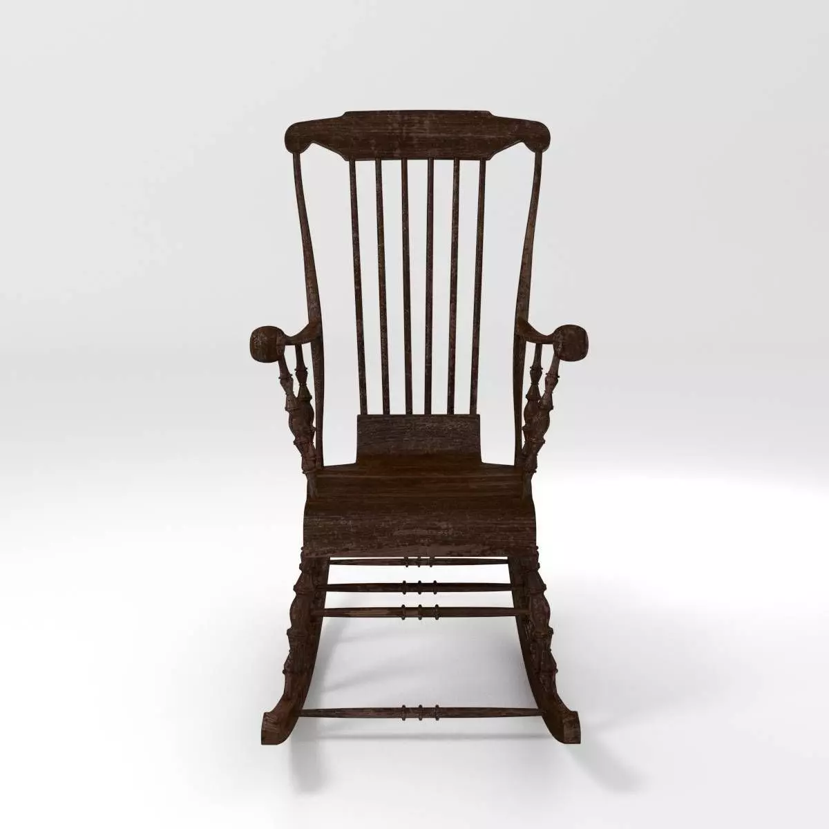 Classic Rocking Chair 3D model_0
