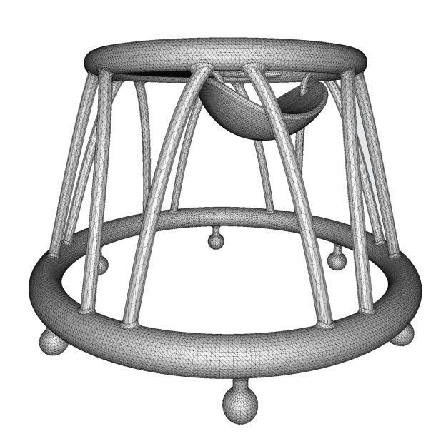 Stylish Baby Walker 3D print model_2