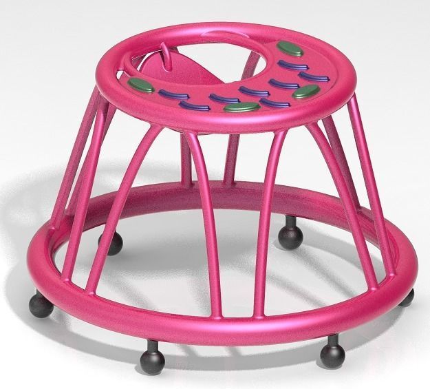 Stylish Baby Walker 3D print model_1