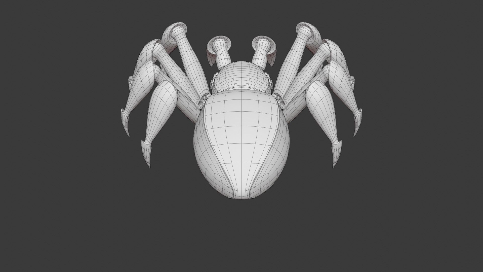Spider Robot Low-poly 3D model_20