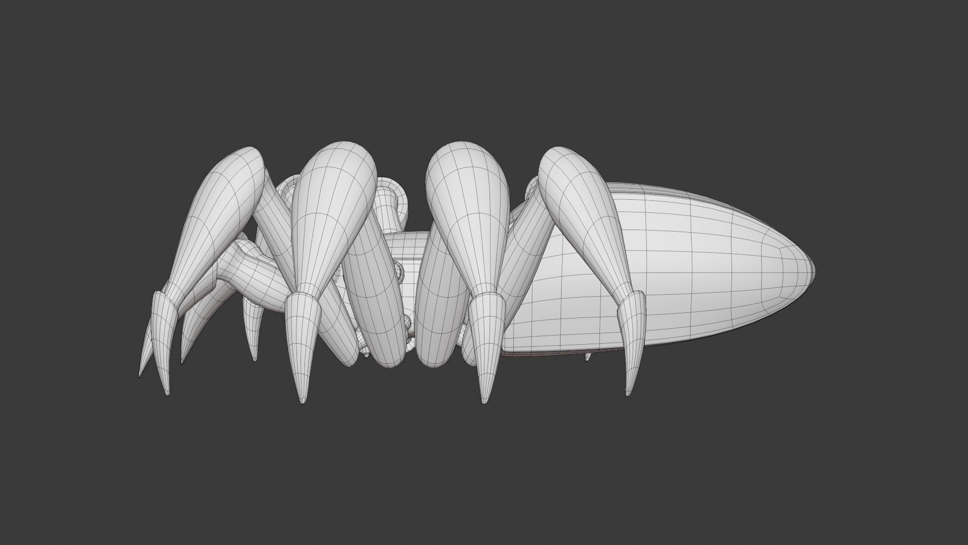 Spider Robot Low-poly 3D model_17
