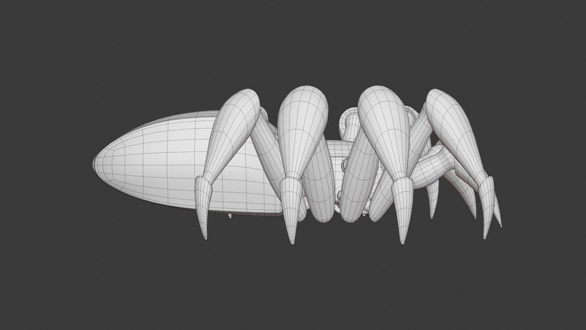 Spider Robot Low-poly 3D model_15