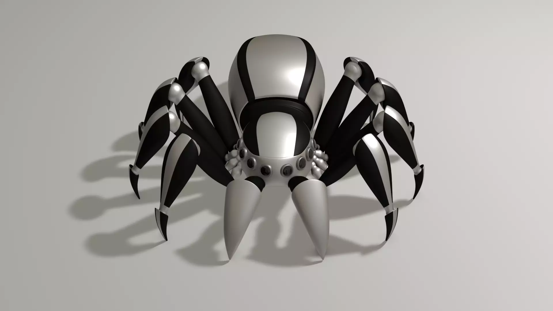 Spider Robot Low-poly 3D model_0