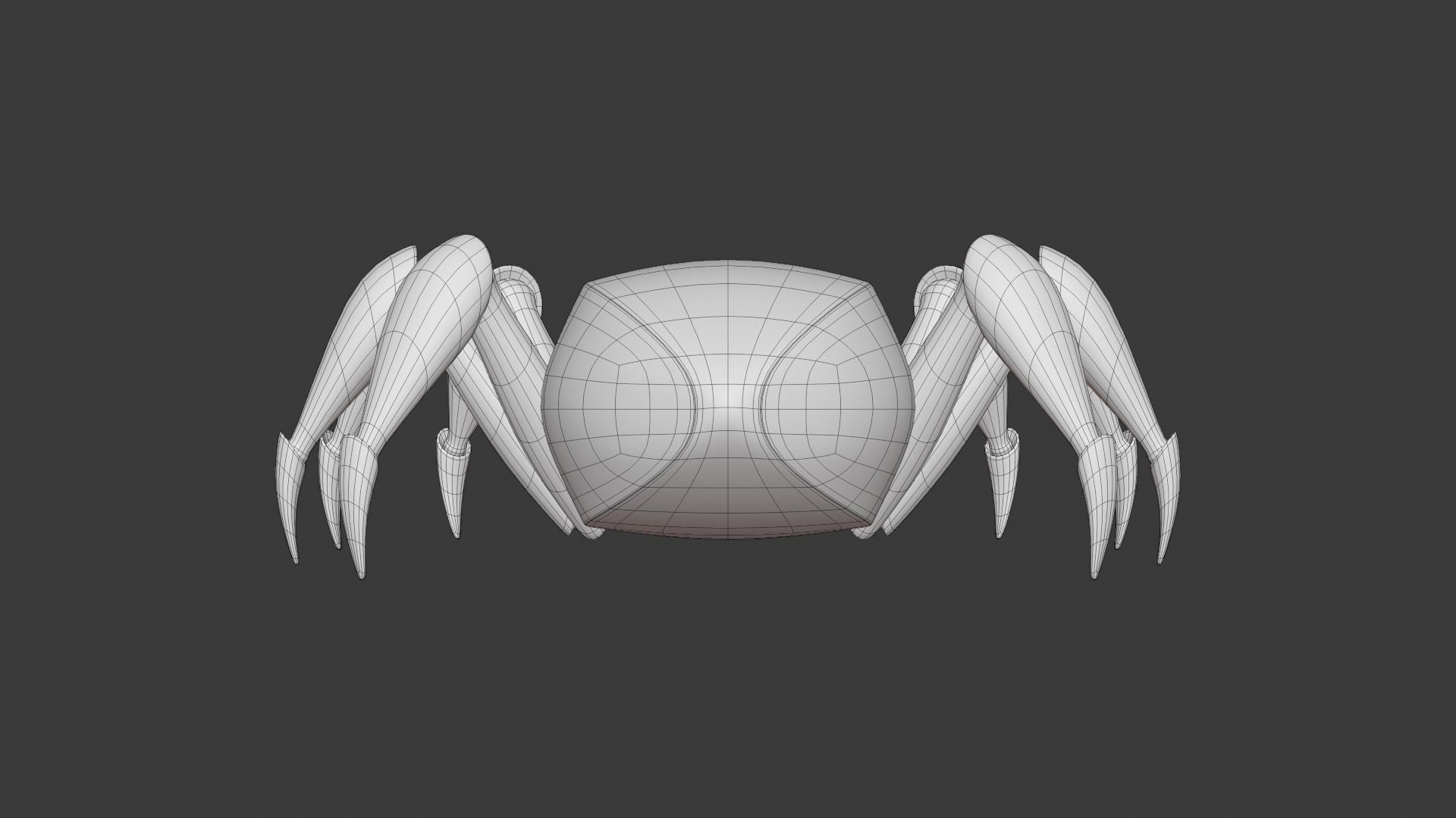 Spider Robot Low-poly 3D model_16