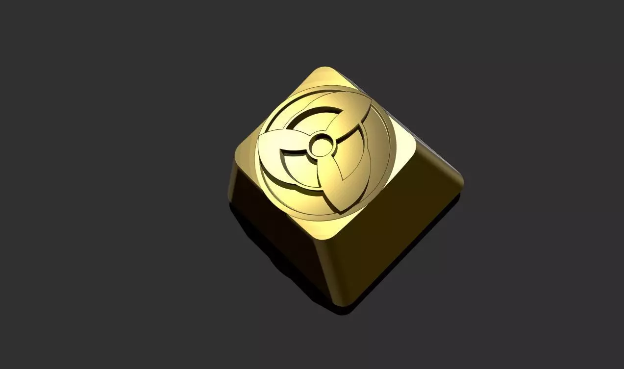 Custom Artisan Keycap Naruto kakashi sharingan 3D print model_0