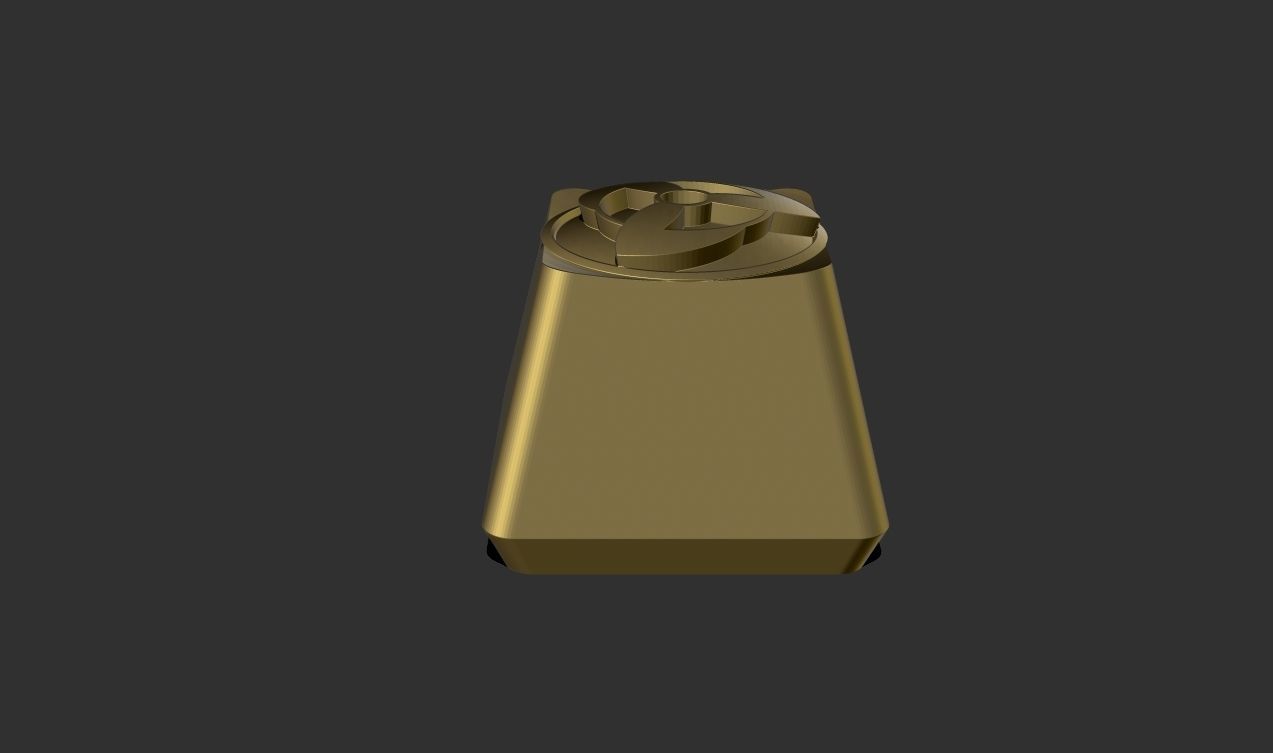 Custom Artisan Keycap Naruto kakashi sharingan 3D print model_2