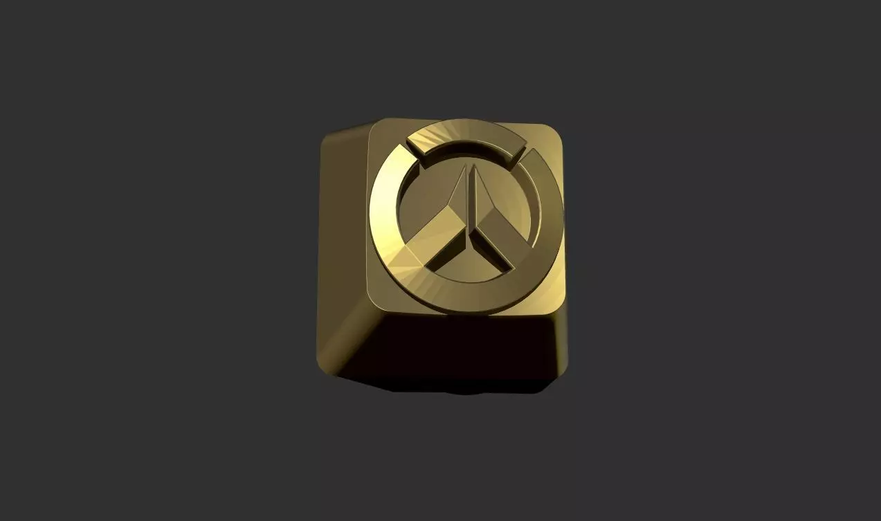 Custom Artisan Keycap Overwatch gaming logo 3D print model