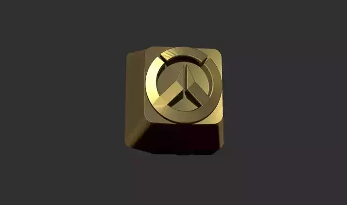 Custom Artisan Keycap Overwatch gaming logo 3D print model