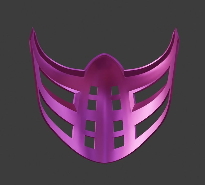 Rain mask from Mortal Kombat 11 - Classic 3D print model_9