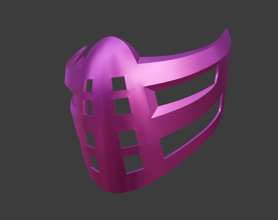 Rain mask from Mortal Kombat 11 - Classic 3D print model_4