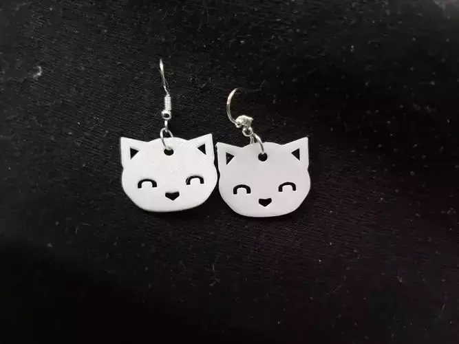 Cat Face Earrings