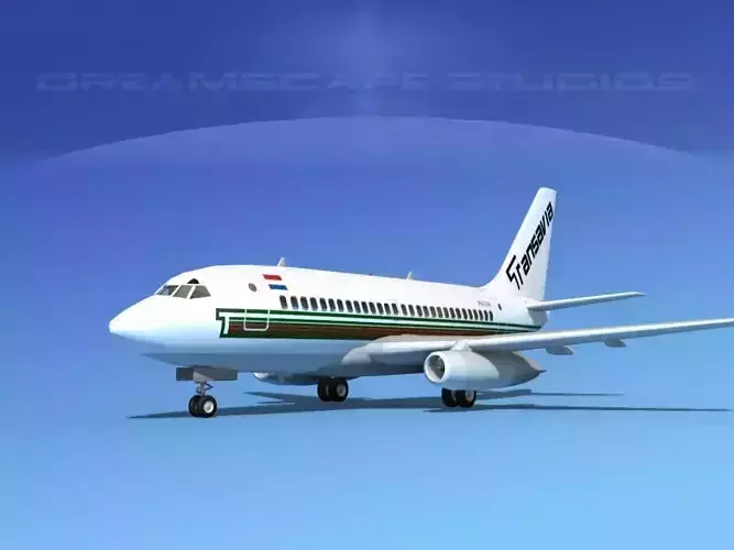 Boeing 737-100 Transavia1 3D model