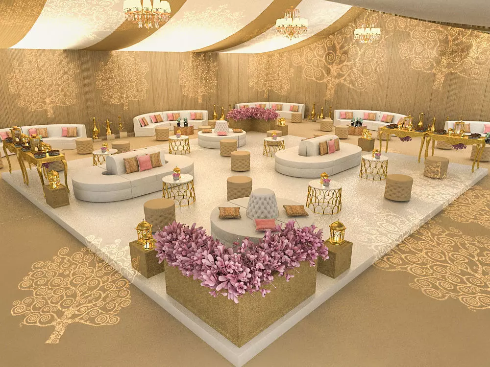 Wedding Function design 3D model