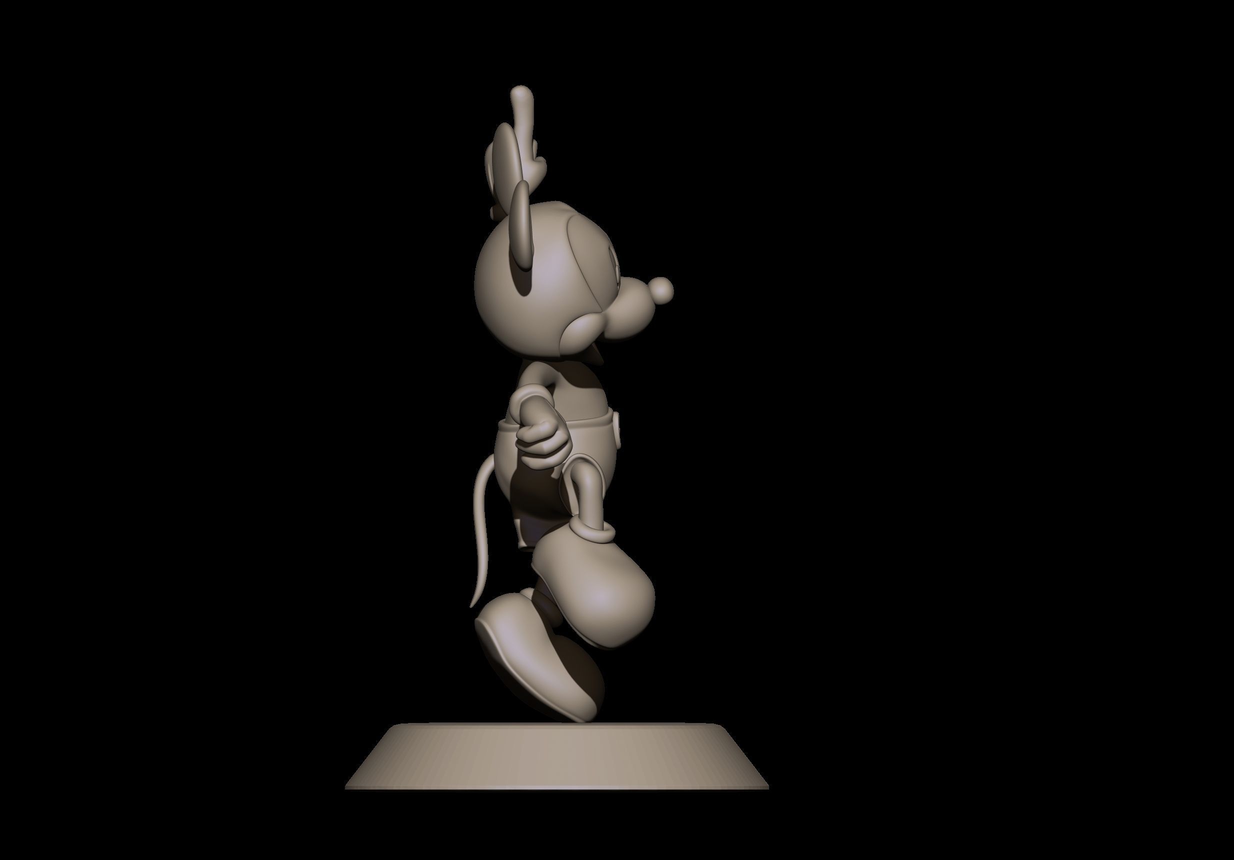 mickey pendant 3D print model_3