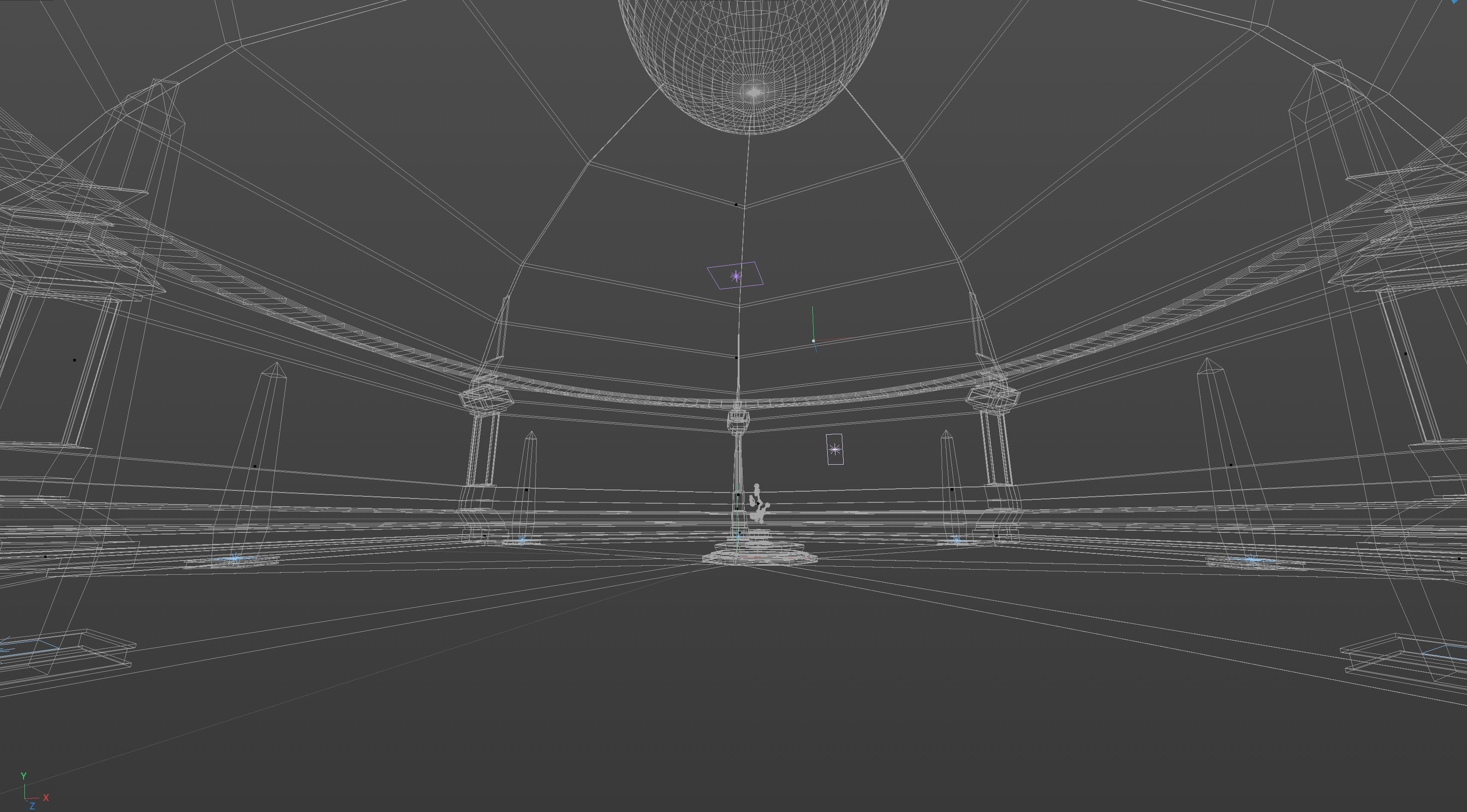 Alien Temple 3D model_5