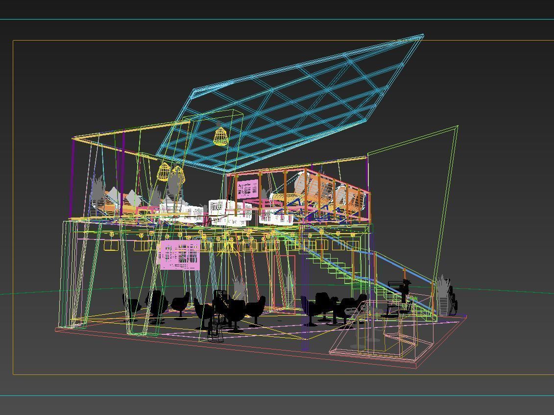 Double Decker Exhibition Stand 3D model_10
