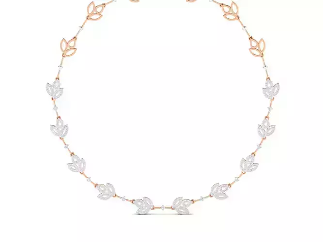 Women necklace 3dm stl render detail 