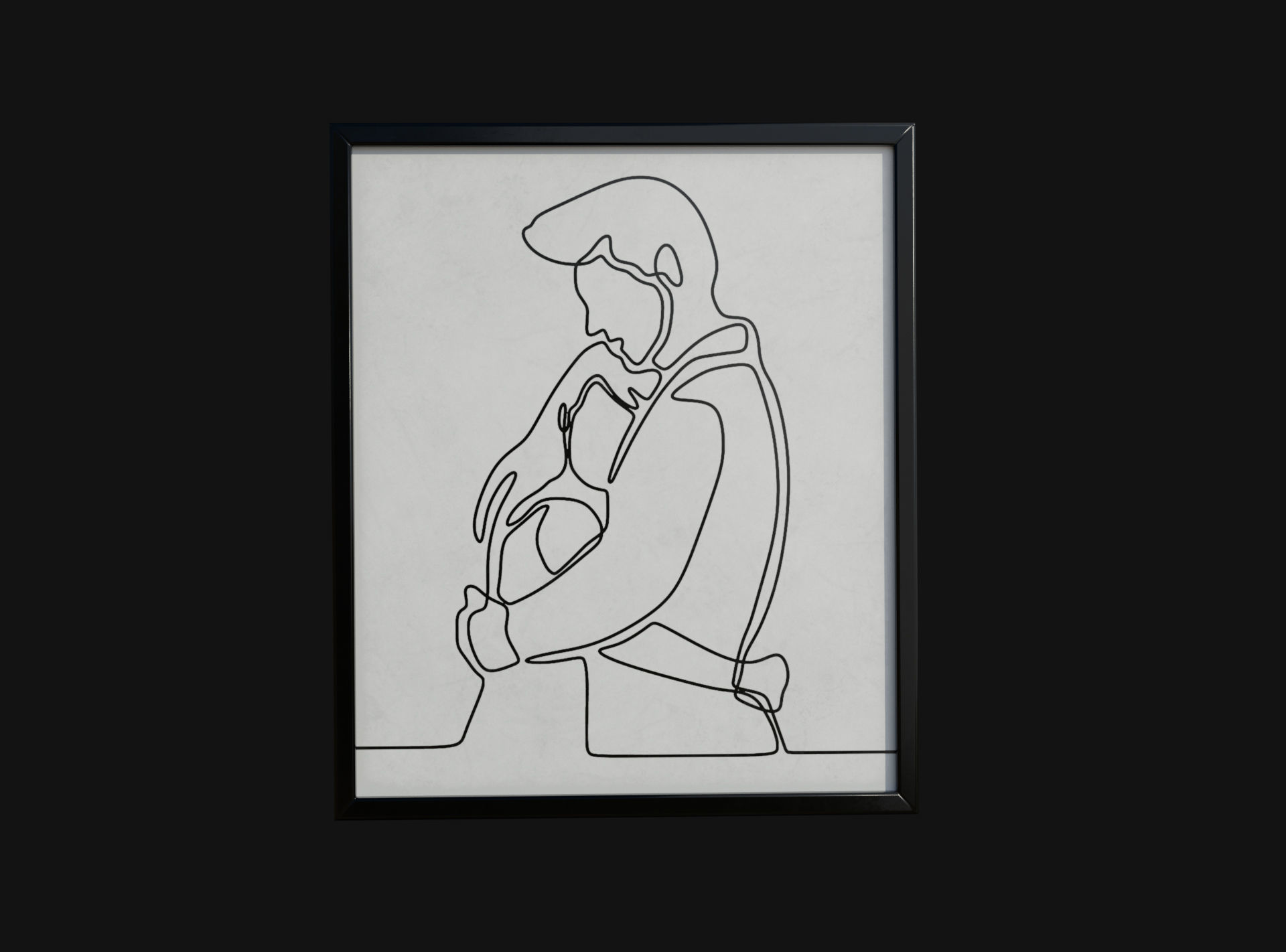 Picture Frames PBR Low-poly 3D model_3