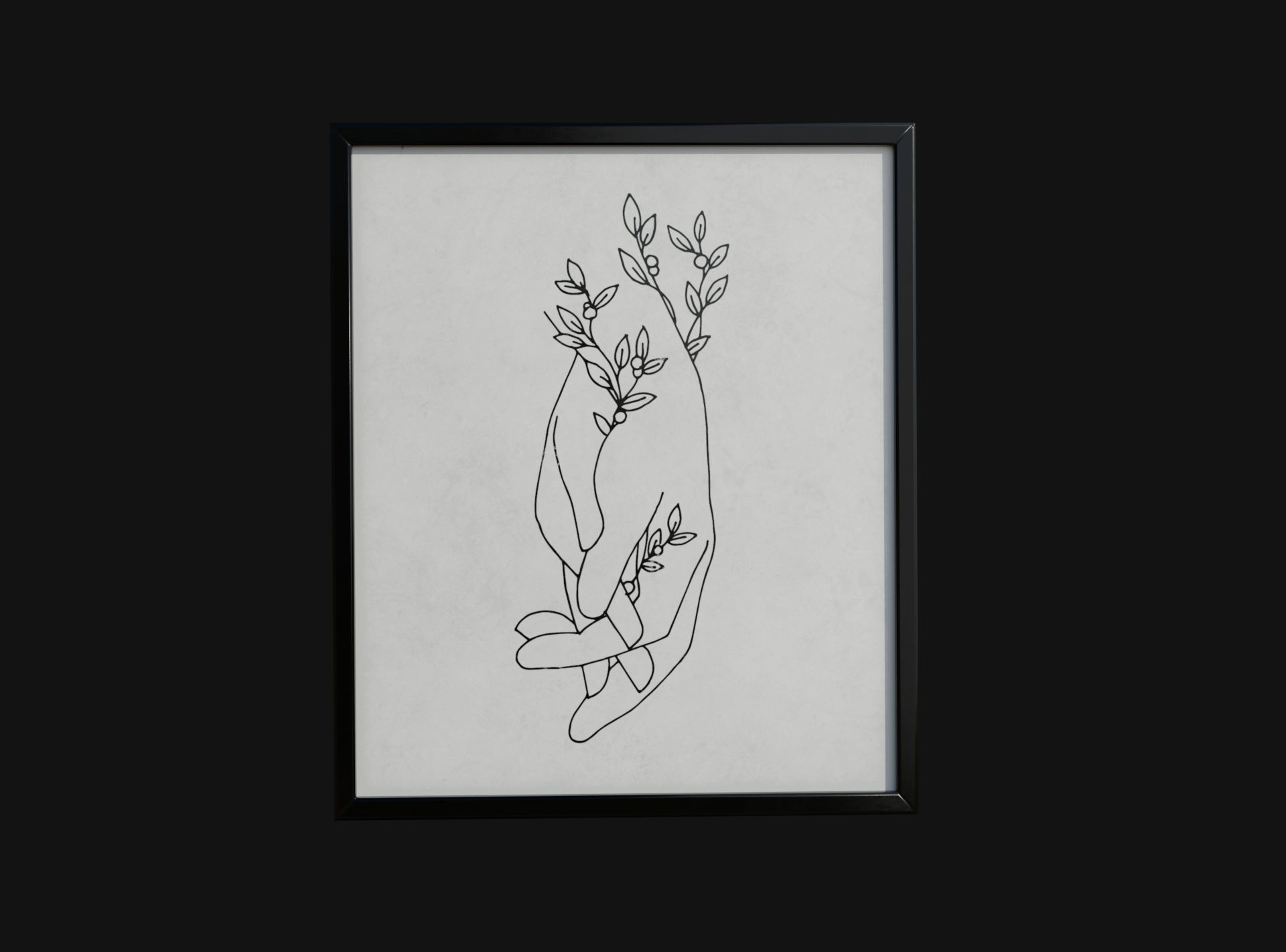 Picture Frames PBR Low-poly 3D model_4