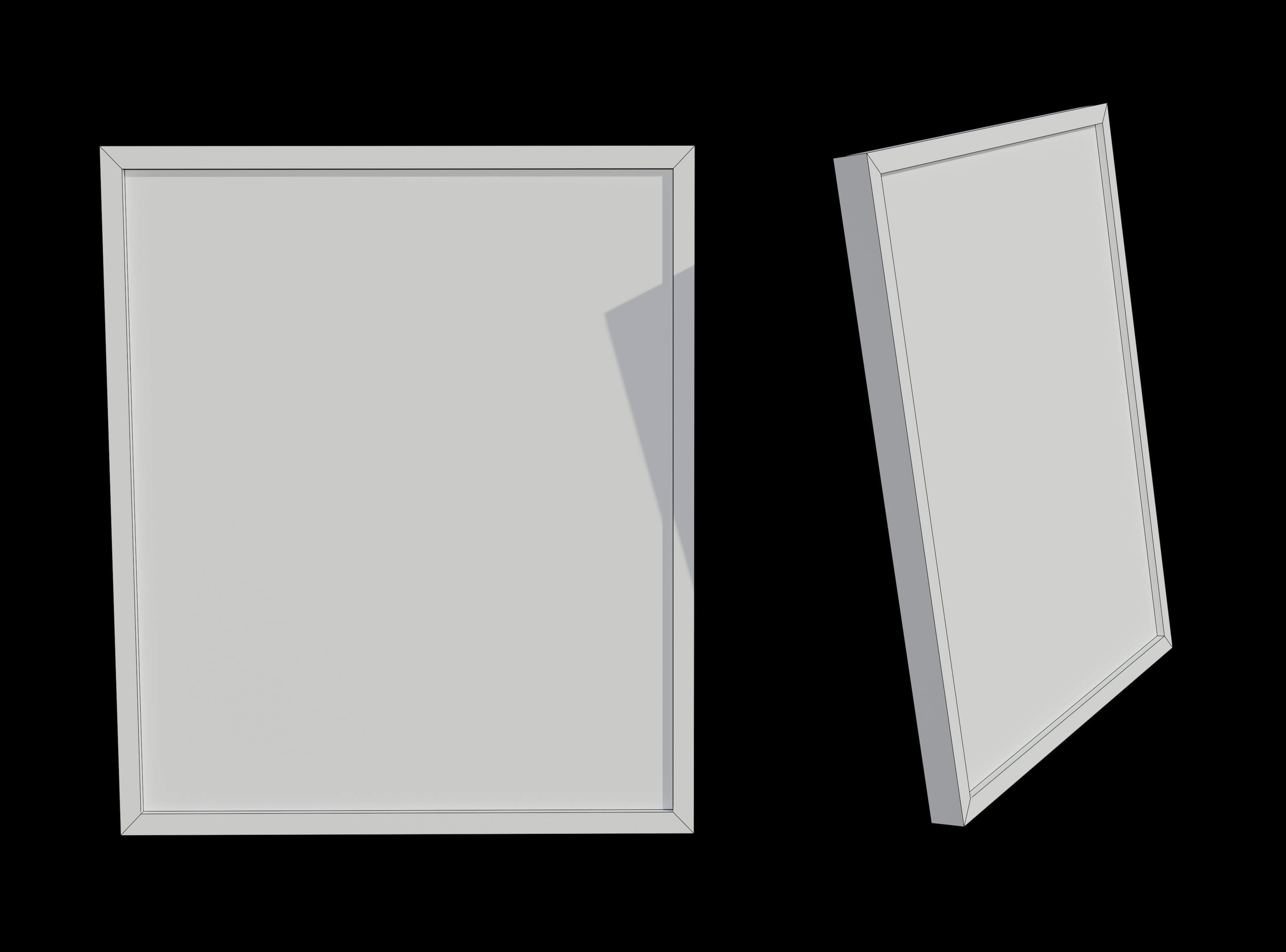 Picture Frames PBR Low-poly 3D model_7