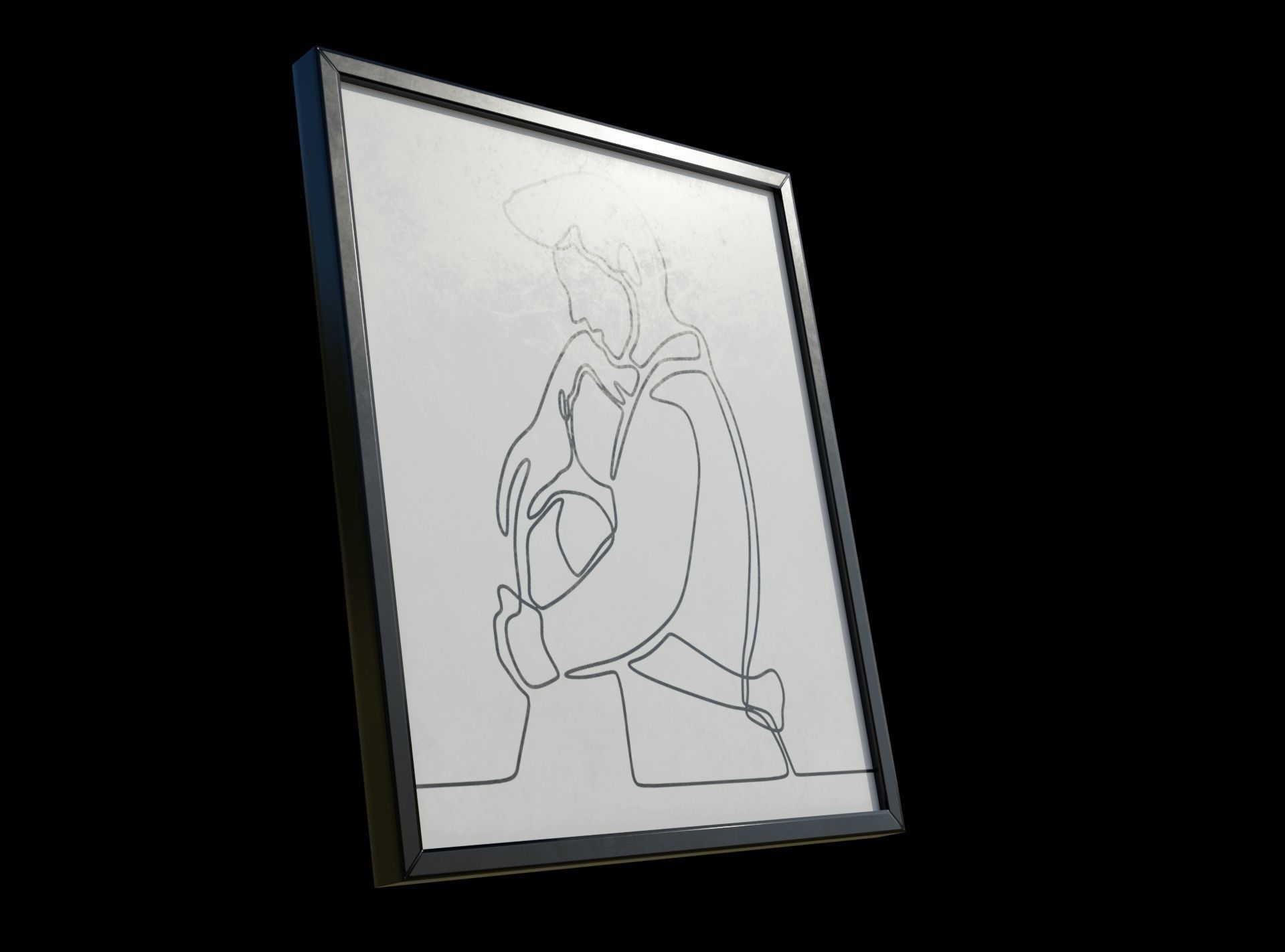 Picture Frames PBR Low-poly 3D model_1