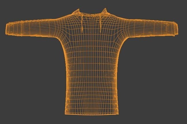 Hoodie shirt 3D model_8