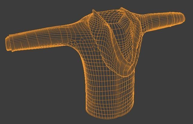 Hoodie shirt 3D model_6