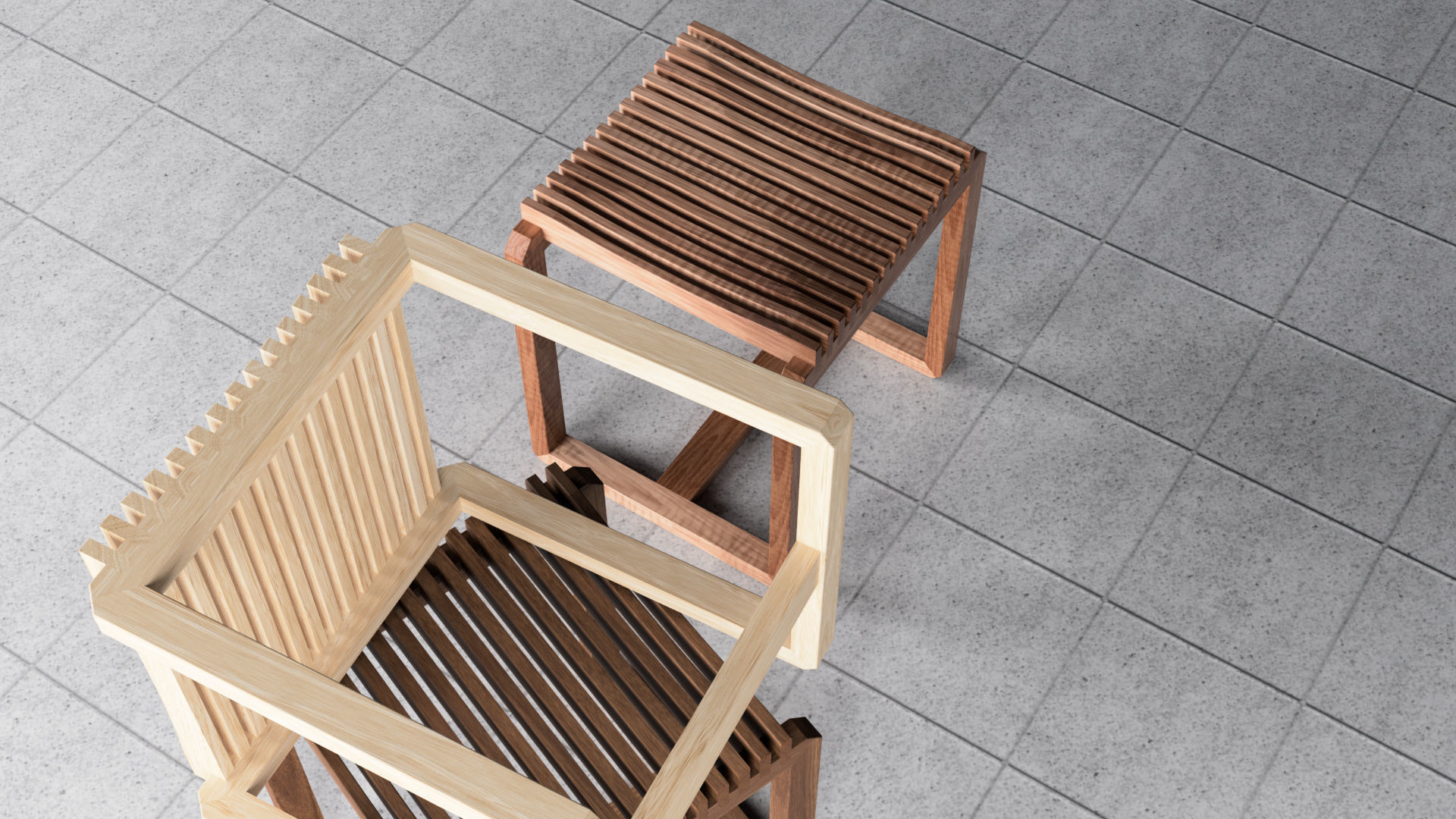 Cutter Stool 3D model_5