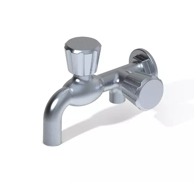 Stylish Two Way Tap 3D print model